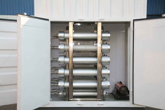 Mobiele Membraan Lucht Scheiding 99,9%, 5 Nm3 Stikstofgenerator Membraan Technologie
